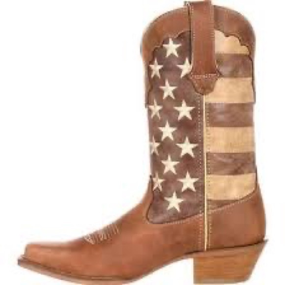 Durango crush American Flag tan western boots - Picture 4 of 7